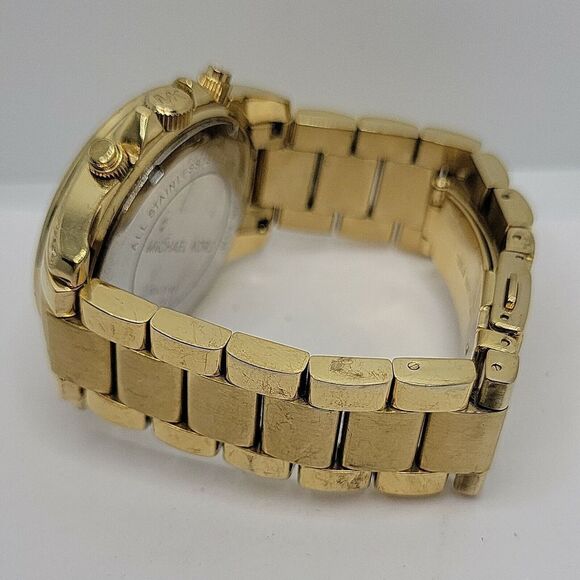 MICHAEL KORS Blair MK5166 Women's Gold Stainless Steel Analog Dial Watch AM233 - Picture 9 of 11